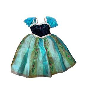 Disney Princess Anna Frozen Blue and Green Kids Costume